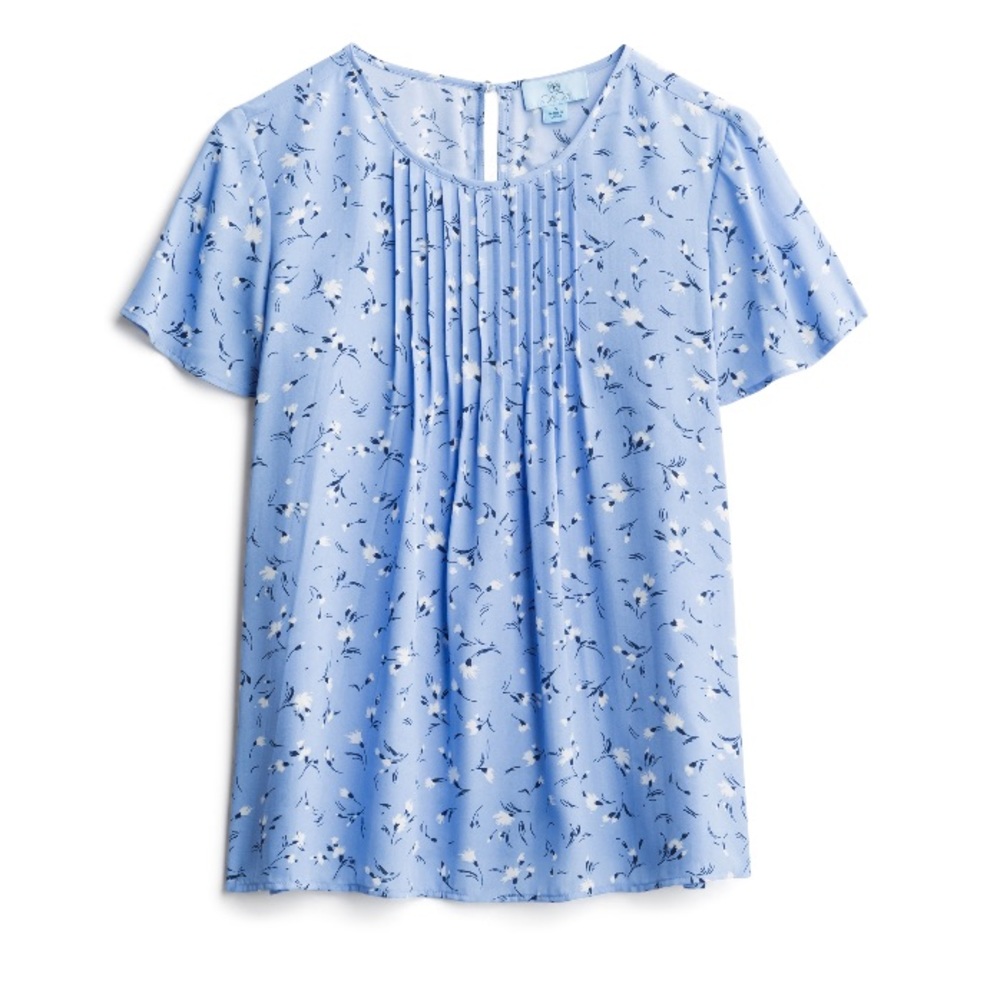 Cece Sportswear Indina Pleat Detail Pleat Blouse
